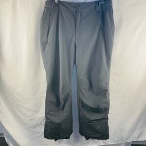 Columbia Women's omni-tech arctic trip ski snow pants black gray charcoal‎ XL